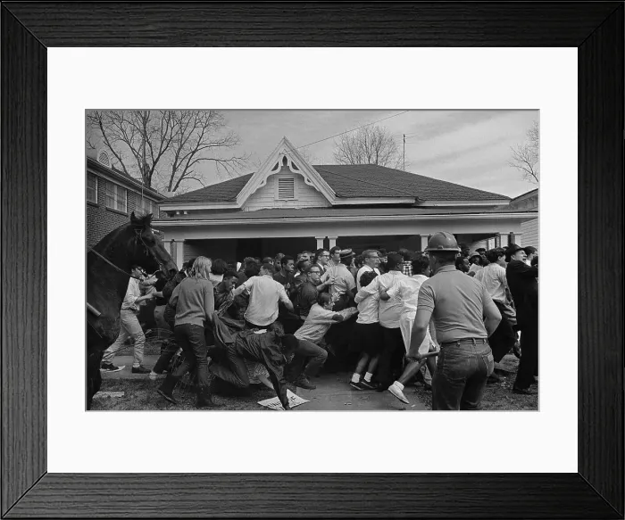 Framed Print : Civil Rights Demonstrators Rampaging Due to Police Framed Print : Civil Rights Demonstrators Rampaging Due to Police