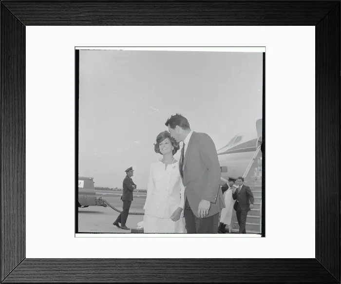 Framed Print : Italian Actress Claudia Cardinale and Actor Rock Hudson