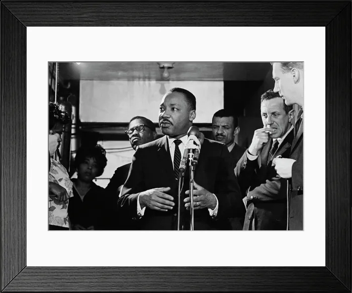 Framed Print : Martin Luther King In Montgomery Al Framed Print : Martin Luther King In Montgomery Al