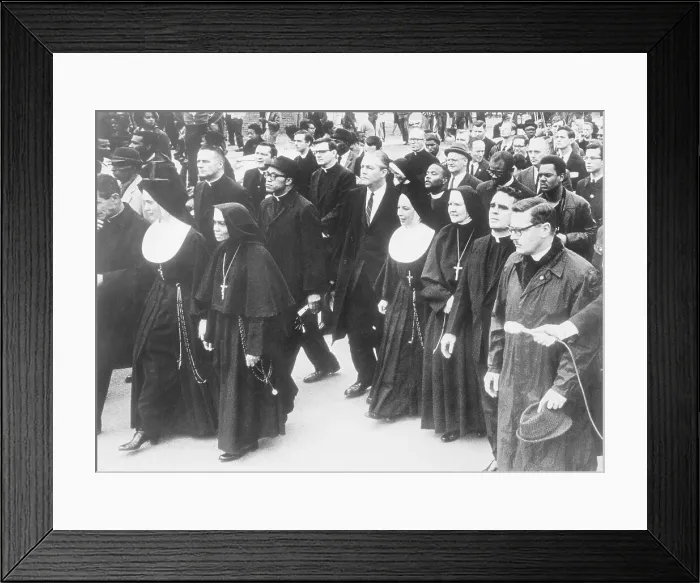 Framed Print : Nuns in a Civil Rights March Framed Print : Nuns in a Civil Rights March