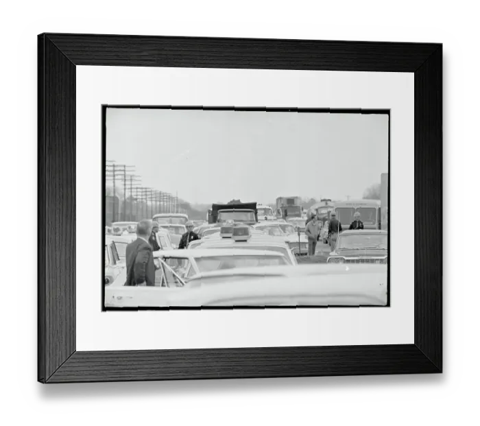 Framed Print : Line of Civil Rights Demonstrators Framed Print : Line of Civil Rights Demonstrators