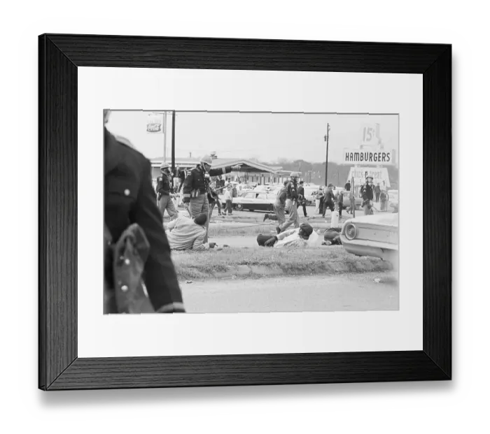 Framed Print : State Troopers Attacking Marchers Framed Print : State Troopers Attacking Marchers