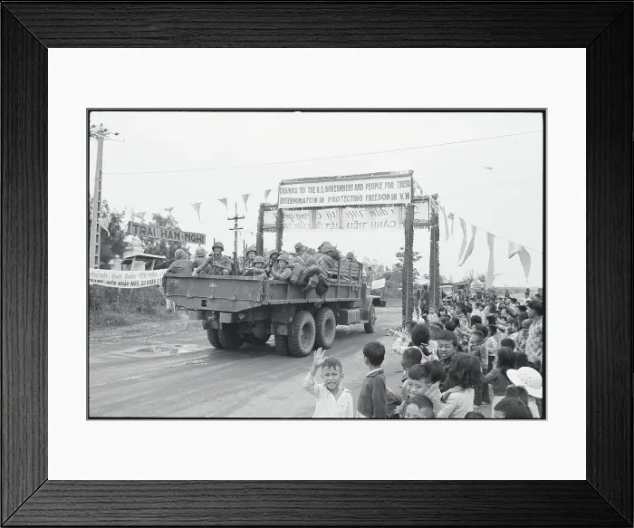 Framed Print : United States Marines Arriving at Da Nang Airbase Framed Print : United States Marines Arriving at Da Nang Airbase