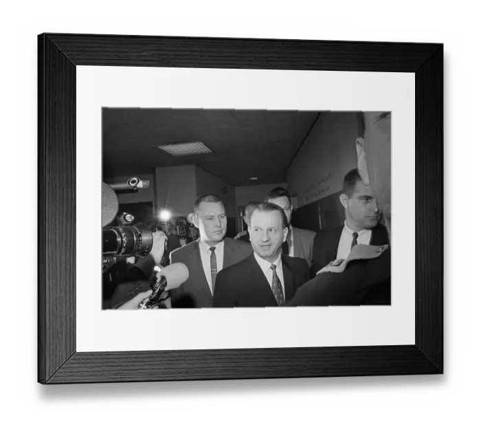Framed Print : Jack Ruby Entering a Courtroom Framed Print : Jack Ruby Entering a Courtroom