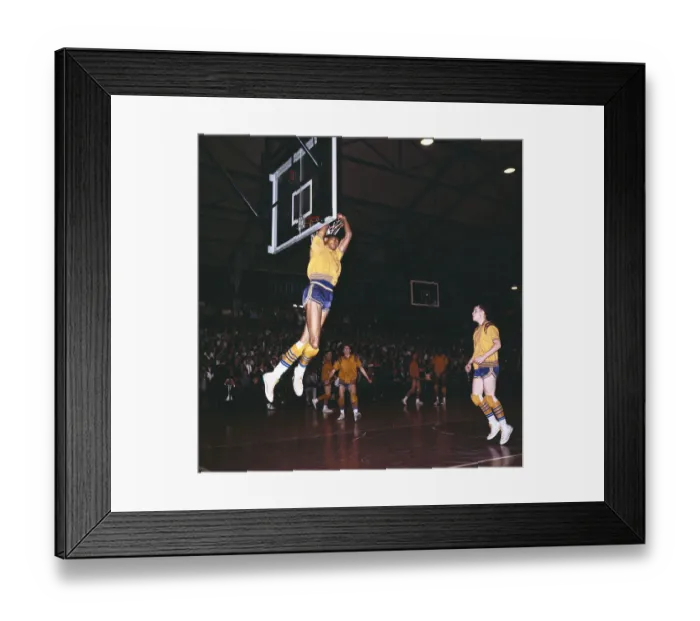Framed Print : Lew Alcindor Tries to Catch Airborne Basketball Framed Print : Lew Alcindor Tries to Catch Airborne Basketball