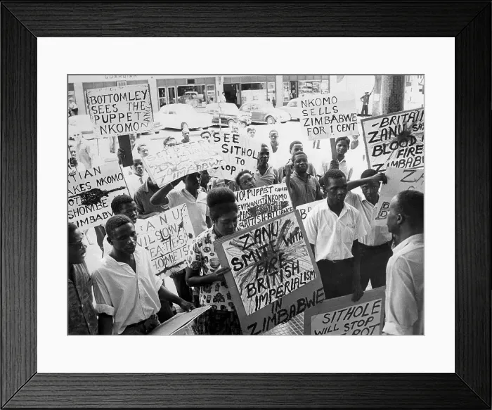 Framed Print : African Nationalist Demonstrate Framed Print : African Nationalist Demonstrate