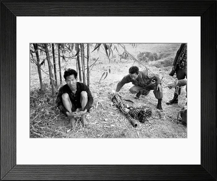 Framed Print : Captured Viet Cong Soldier Framed Print : Captured Viet Cong Soldier