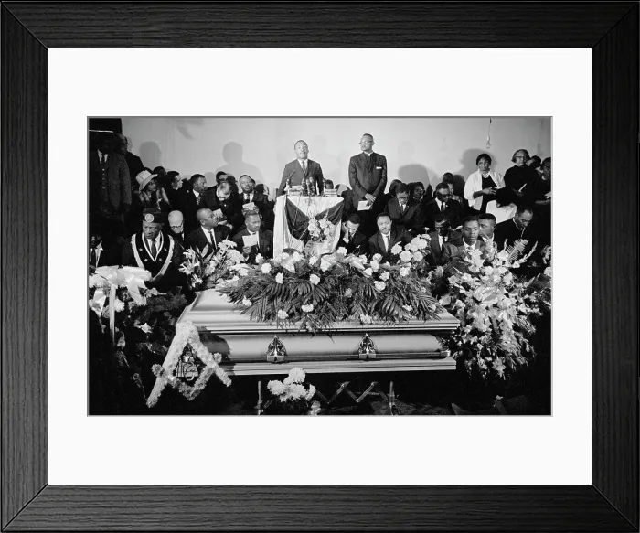 Framed Print : Rev. Martin Luther King at Funeral Framed Print : Rev. Martin Luther King at Funeral
