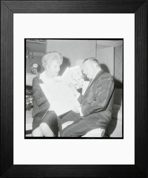 Framed Print : Lucille Ball Getting Her Caricature Done Framed Print : Lucille Ball Getting Her Caricature Done