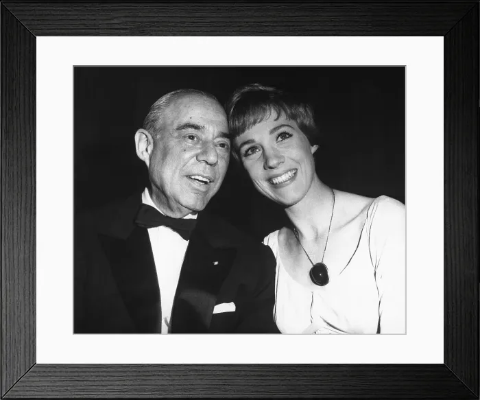 Framed Print : Richard Rodgers Posing with Julie Andrews Framed Print : Richard Rodgers Posing with Julie Andrews