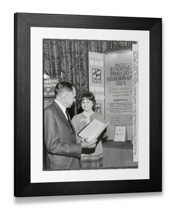 Framed Print : Glenn Seaborg Talking to Science Contest Winner Framed Print : Glenn Seaborg Talking to Science Contest Winner