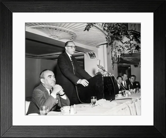 Framed Print : George Kistiakowsky At Podium