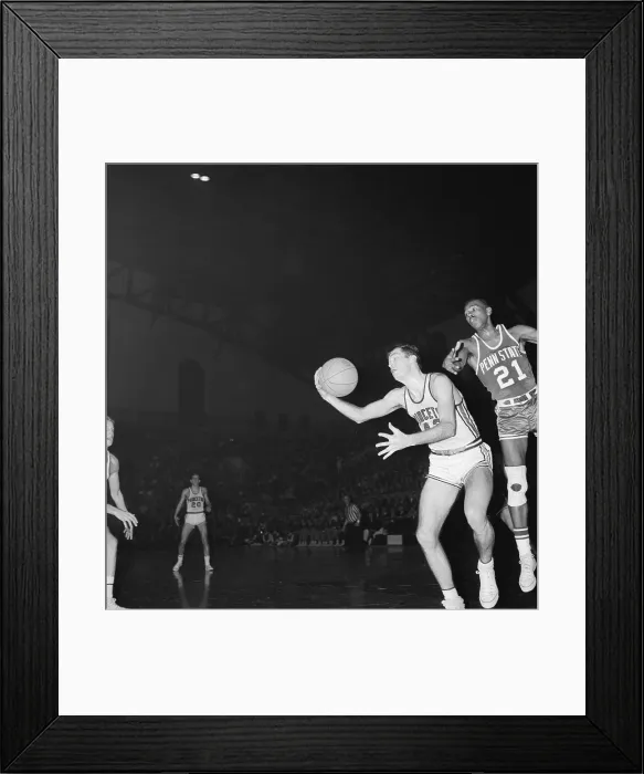 Framed Print : Bill Bradley in Basketball Action