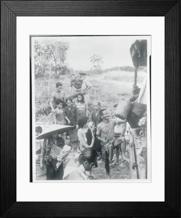 Framed Print : Borneo Refugees in 1965