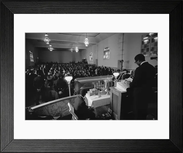 Framed Print : Ossie Davis Speaking @ Malcolm X Funeral Framed Print : Ossie Davis Speaking @ Malcolm X Funeral