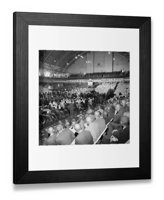 Framed Print : Black Muslim National Convention Framed Print : Black Muslim National Convention