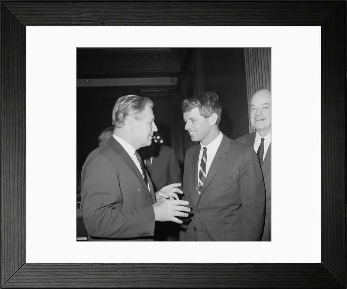 Framed Print : New York Governor Rockefeller and Senator Kennedy Framed Print : New York Governor Rockefeller and Senator Kennedy