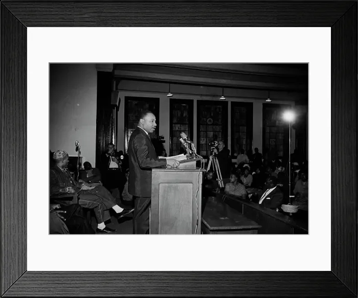 Framed Print : Martin L. King Standing At Podium Framed Print : Martin L. King Standing At Podium