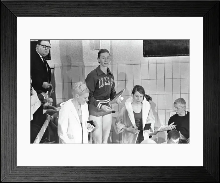 Framed Print : International Swimming Medalists Framed Print : International Swimming Medalists