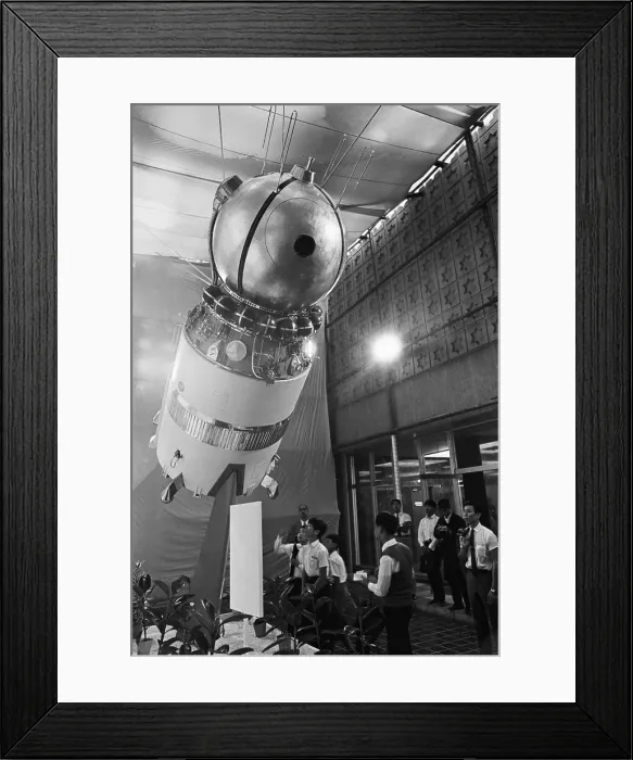 Framed Print : Model of Vostok I at Space Exploration Exhibition Framed Print : Model of Vostok I at Space Exploration Exhibition