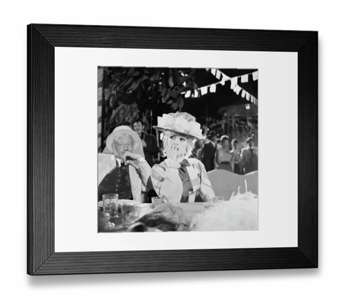 Framed Print : Brigitte Bardot in Period Costume Framed Print : Brigitte Bardot in Period Costume