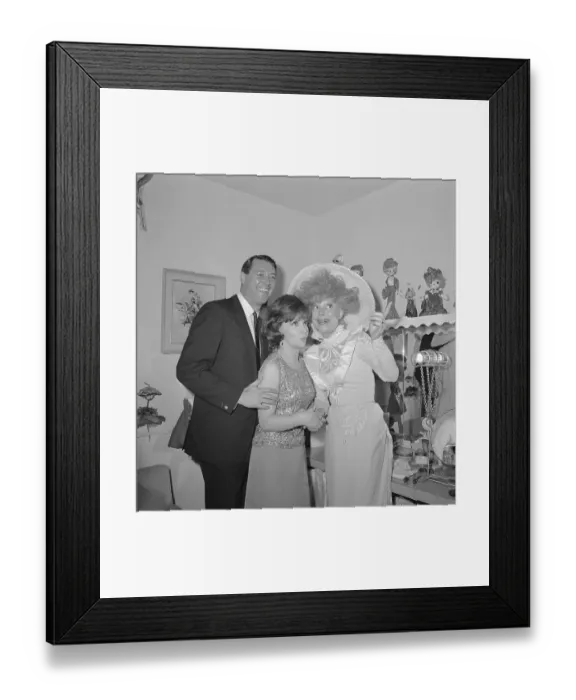 Framed Print : Carol Channing Enertaining Rock Hudson and Gina Lollobrigida Framed Print : Carol Channing Enertaining Rock Hudson and Gina Lollobrigida