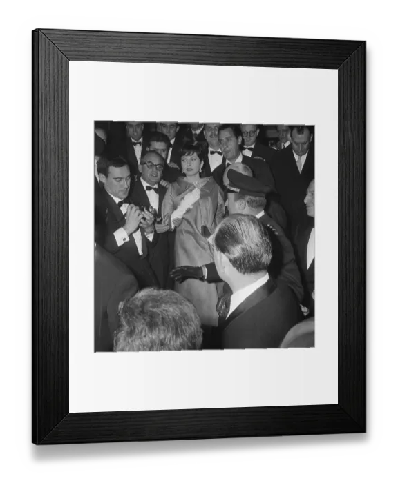 Framed Print : Dino De Laurentiis with Princess Soraya Framed Print : Dino De Laurentiis with Princess Soraya