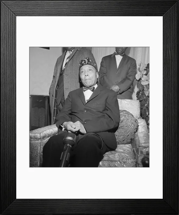 Framed Print : Nation of Islam Leader Elijah Muhammad Framed Print : Nation of Islam Leader Elijah Muhammad