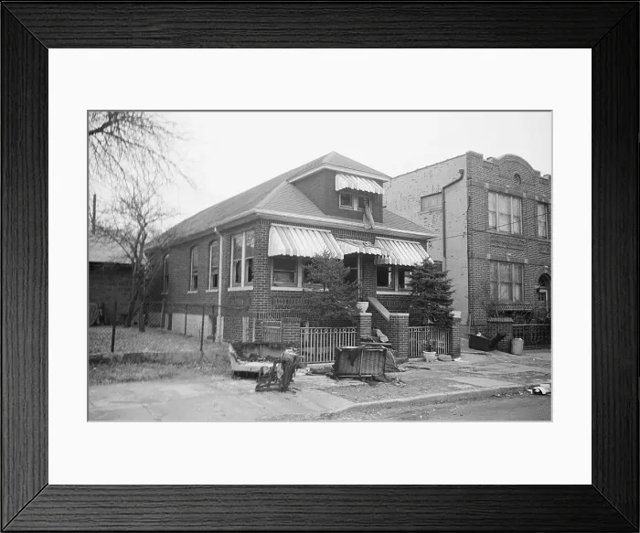 Framed Print : Bombed Home of Malcolm X Framed Print : Bombed Home of Malcolm X