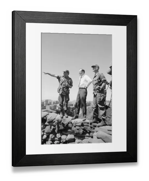 Framed Print : Military Officers Conferring Framed Print : Military Officers Conferring