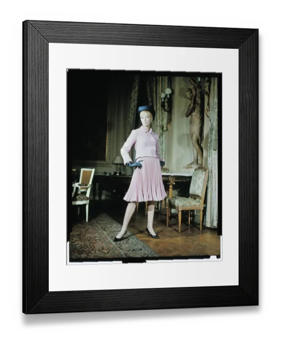 Framed Print : Model Wearing Pierre Balmain Creation Framed Print : Model Wearing Pierre Balmain Creation