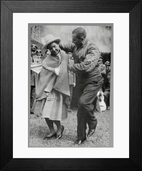 Framed Print : President of Military General Barrientos