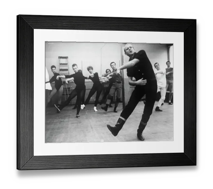 Framed Print : Bob Fosse Directing Dances Framed Print : Bob Fosse Directing Dances