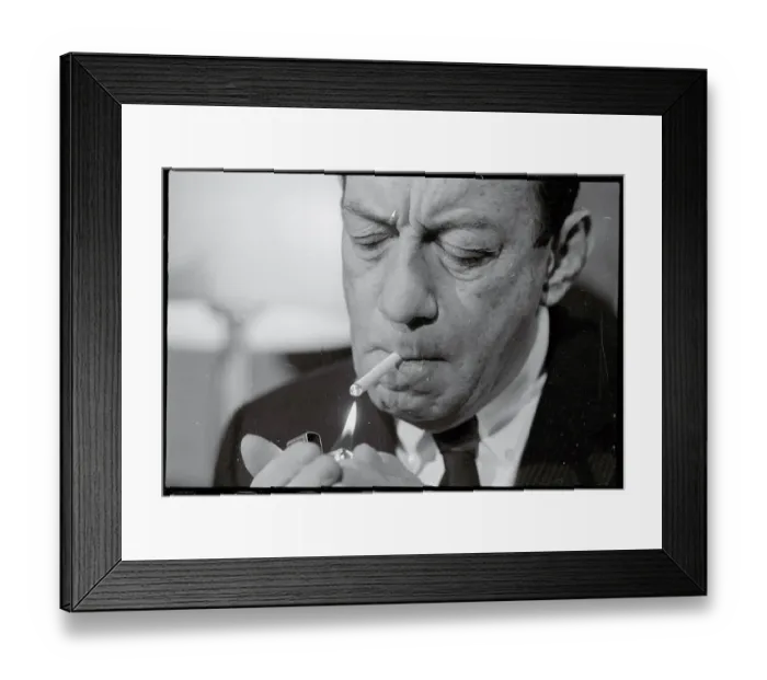 Framed Print : Robert F. Wagner with Cigarette and Lighter Framed Print : Robert F. Wagner with Cigarette and Lighter