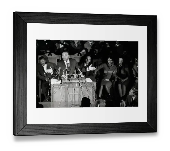 Framed Print : Rev.King Speaking From Pulpit Framed Print : Rev.King Speaking From Pulpit
