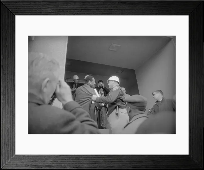 Framed Print : Jim Clark Being Forceful with C. T. Vivian Framed Print : Jim Clark Being Forceful with C. T. Vivian