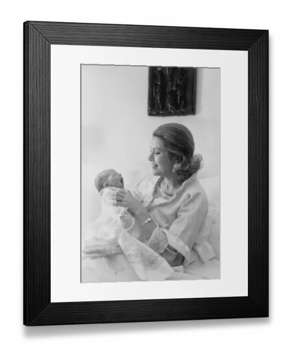 Framed Print : Princess Grace with Daughter Framed Print : Princess Grace with Daughter