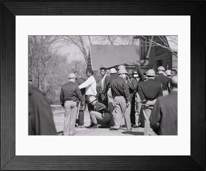 Framed Print : Police Officers Arresting Civil Rights Demonstrators Framed Print : Police Officers Arresting Civil Rights Demonstrators