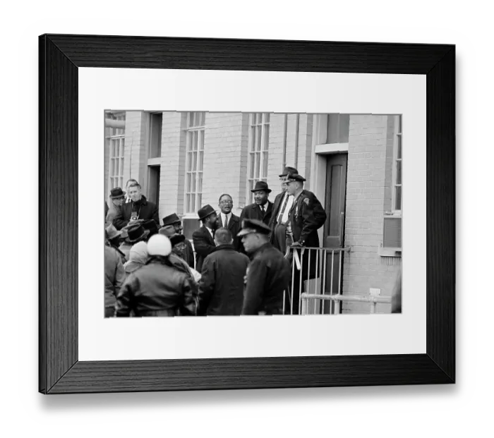 Framed Print : Martin Luther King After Being Arrested Framed Print : Martin Luther King After Being Arrested