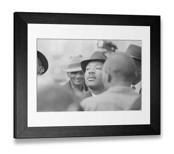 Framed Print : Martin Luther King Jr. in Group of Followers
