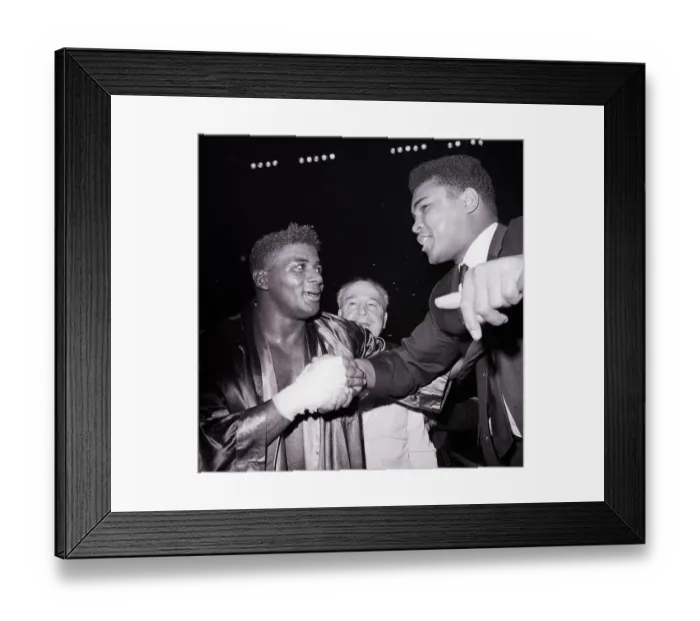 Framed Print : Cassius Clay Shaking Floyd Patterson's Hand Framed Print : Cassius Clay Shaking Floyd Patterson's Hand
