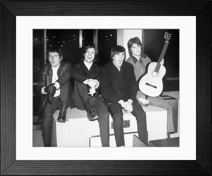 Framed Print : British Singing Group The Kinks Framed Print : British Singing Group The Kinks