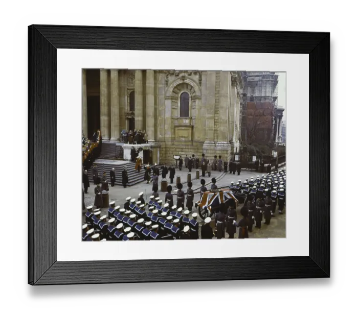 Framed Print : Naval Officers Pulling Winston Churchill's Gun Carriage Framed Print : Naval Officers Pulling Winston Churchill's Gun Carriage