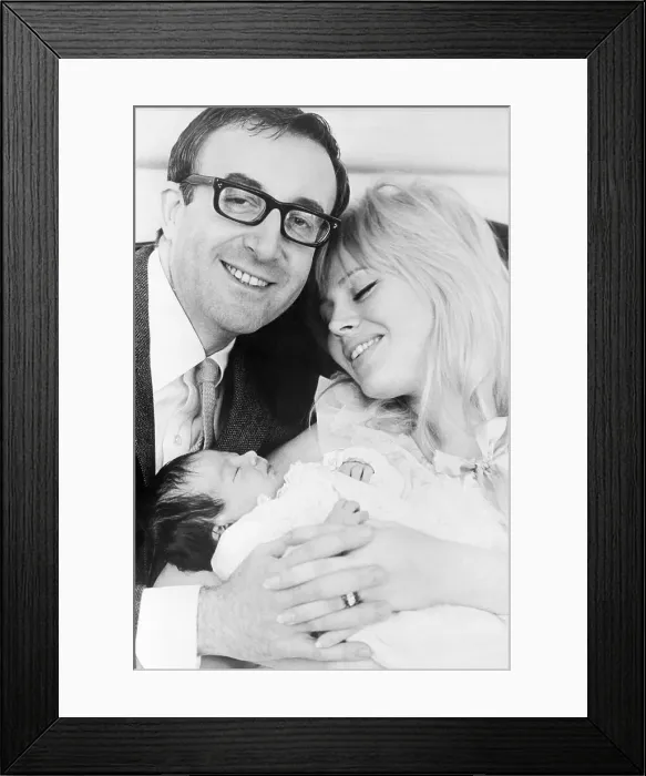 Framed Print : Britt Ekland and Peter Sellers with Newborn Daughter Framed Print : Britt Ekland and Peter Sellers with Newborn Daughter