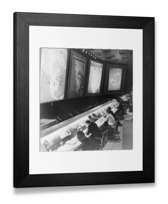 Framed Print : View of SAC Underground Command Post