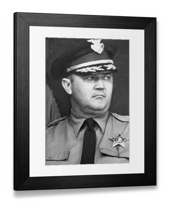 Framed Print : Sheriff Jim Clark Framed Print : Sheriff Jim Clark