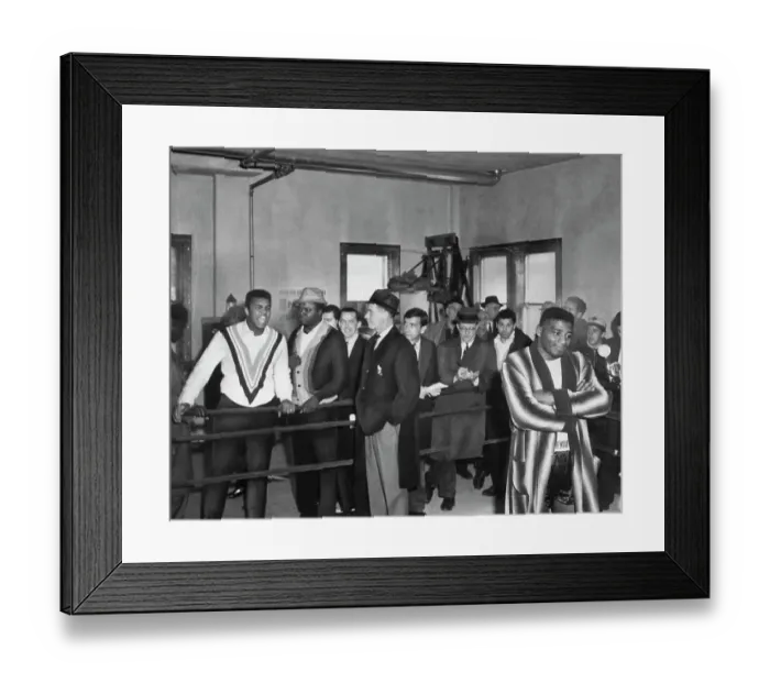 Framed Print : Muhammad Ali Yells at Floyd Patterson in Ring Framed Print : Muhammad Ali Yells at Floyd Patterson in Ring