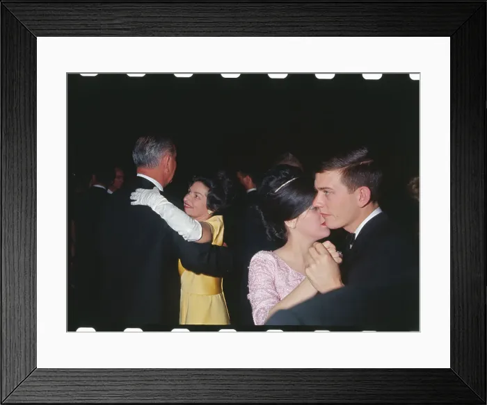 Framed Print : Lucy Baines Johnson Dancing with Paul Betz Framed Print : Lucy Baines Johnson Dancing with Paul Betz