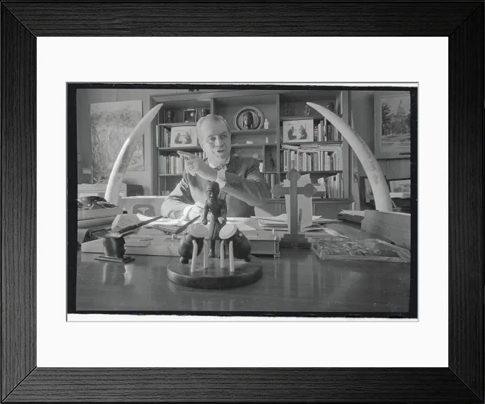 Framed Print : G. Mennen William Speaking at Desk Framed Print : G. Mennen William Speaking at Desk