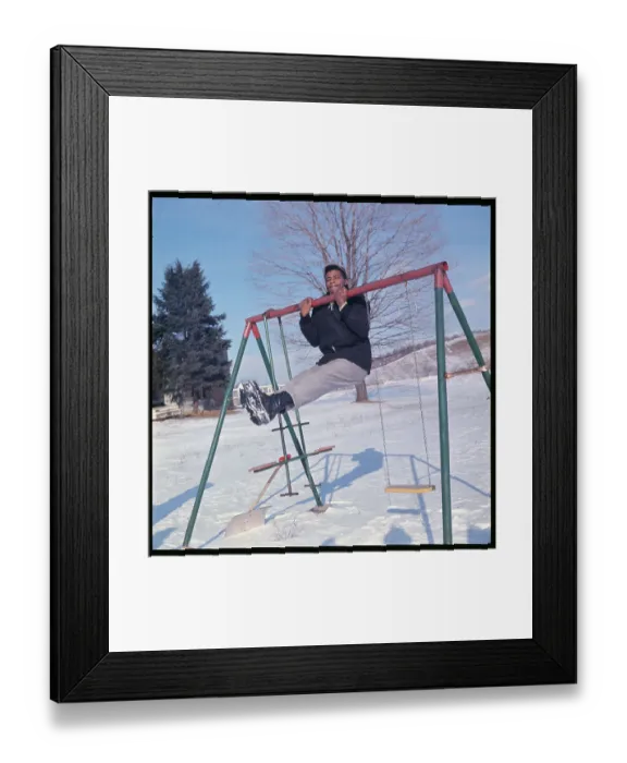 Framed Print : Floyd Peterson Doing Pull-Ups Framed Print : Floyd Peterson Doing Pull-Ups